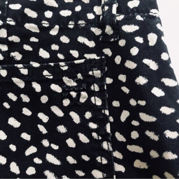 Tory Burch Walker Cargo Animal Print Pony Dots Jeans Pants Logo Stretch Waist 27 - Picture 12 of 16